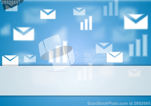 Image of Abstract blurred tech background