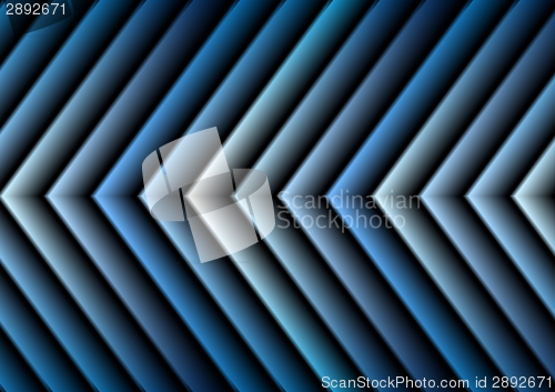 Image of Bright blue hi-tech arrows design