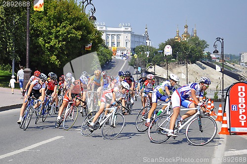 Image of Day of the athlete in Tyumen, 09.08.2014. Cycling.