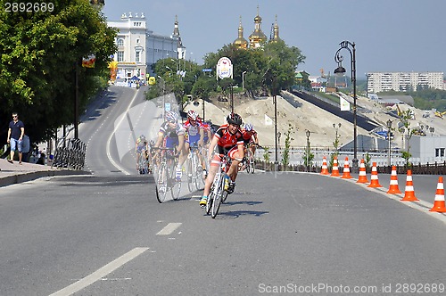 Image of Day of the athlete in Tyumen, 09.08.2014. Cycling.