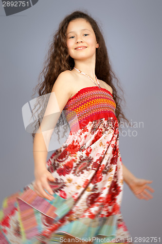 Image of young girl dancing