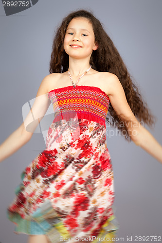 Image of young girl dancing