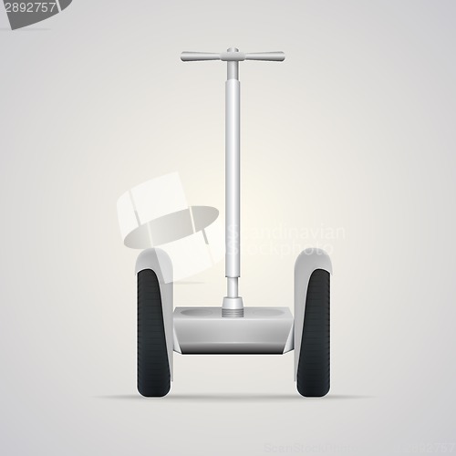 Image of Vector illustration of segway a front view.