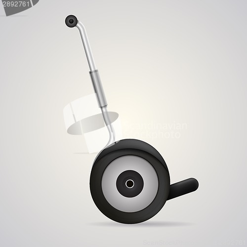 Image of Vector illustration of segway a side view.