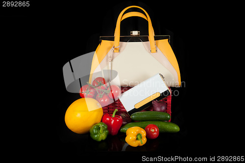 Image of bag with vegetables