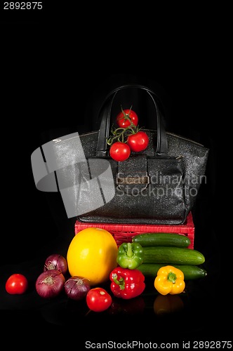 Image of bag with vegetables