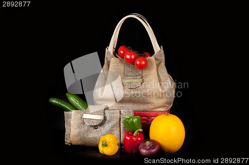 Image of bag with vegetables