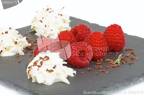 Image of Raspberries Dessert