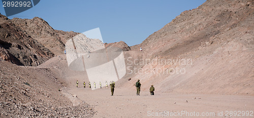 Image of Israeli Soldiers on shooting ground