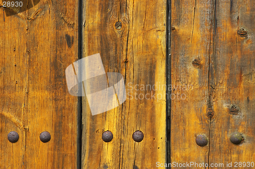 Image of painted wooden planks