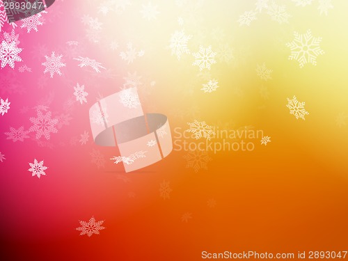 Image of Christmas template on orange background. EPS 10