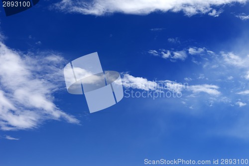 Image of Blue sky with clouds