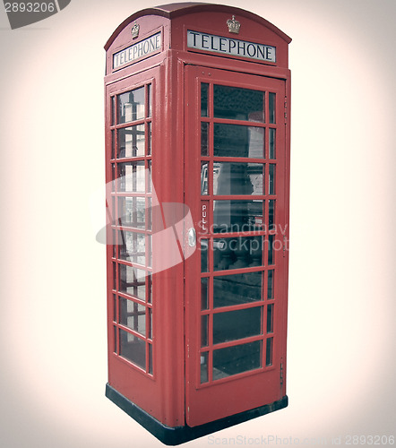 Image of Retro look London telephone box