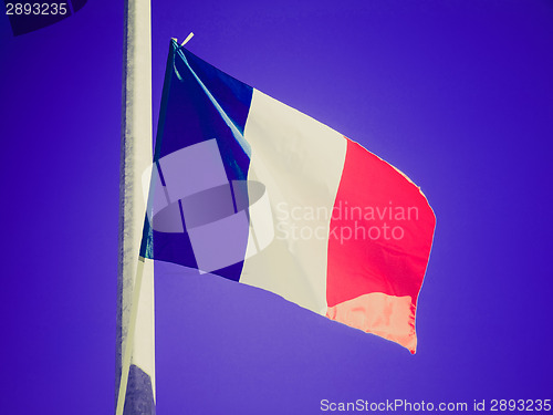 Image of Retro look French Flag