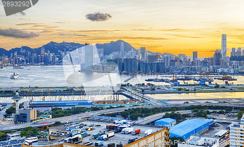 Image of Hong Kong City Sunset