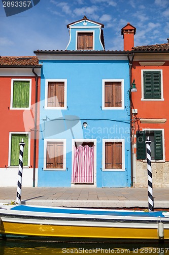 Image of Color houses on Burano island near Venice