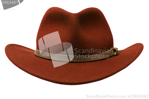 Image of Red Felt Adirondack Hat