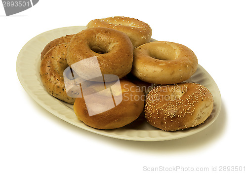 Image of Variety of Bagels on a Platter