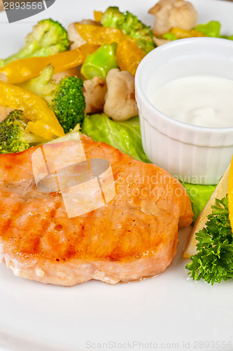 Image of salmon steak