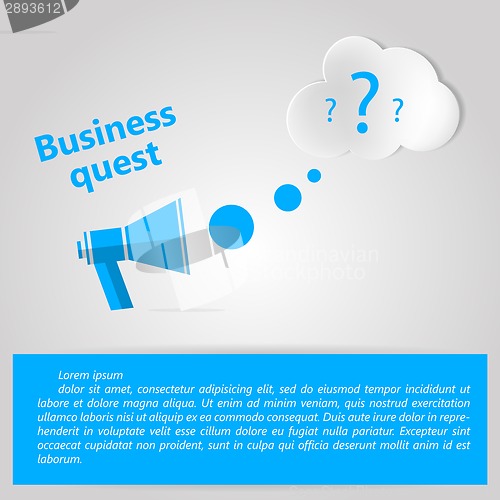Image of Flat vector illustration for Business quest
