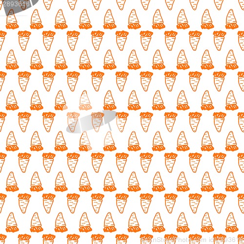 Image of Vector background for vegetarian food. Carrot.