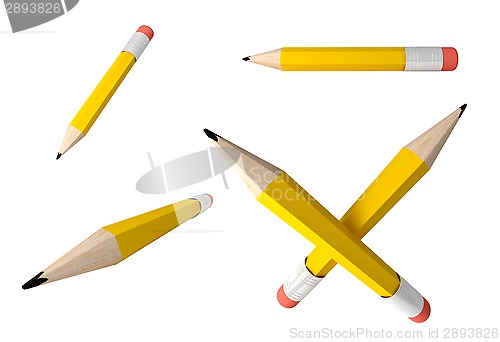 Image of Pencil icons set.