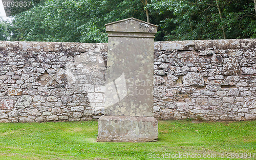 Image of Very old gravestone in the cemetery