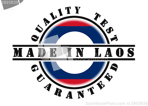 Image of Quality test guaranteed stamp 