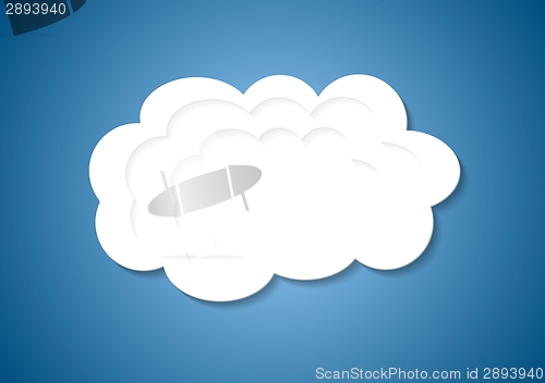 Image of Abstract white cloud background