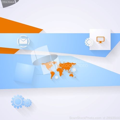 Image of Abstract flat tech concept background