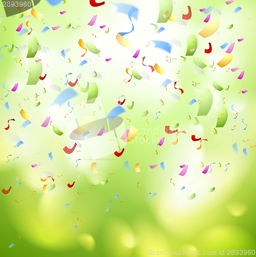 Image of Bright shiny confetti abstract design template