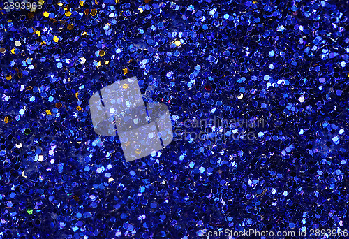 Image of Small blue glitter as a background