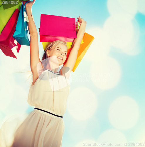 Image of woman with shopping bags