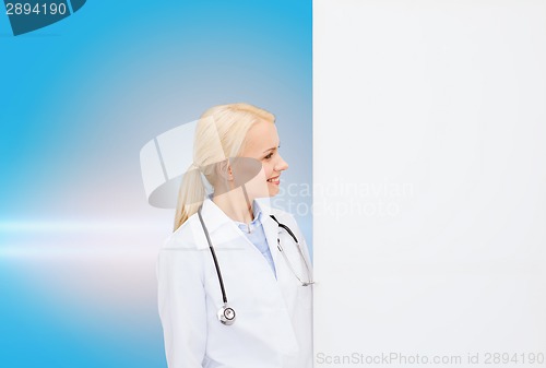 Image of smiling female doctor with stethoscope