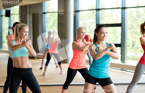 Image of group of women working out in gym