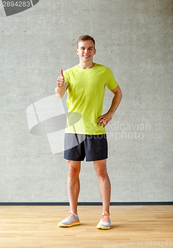 Image of smiling man in gym