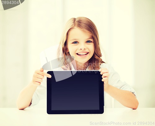Image of girl with tablet pc at school