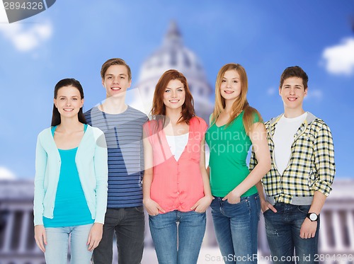 Image of group of smiling students standing