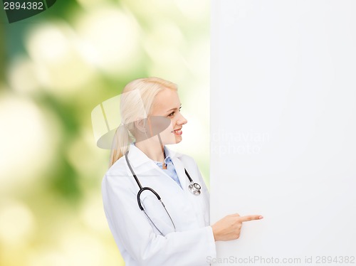 Image of smiling female doctor with stethoscope