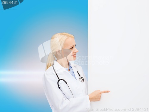 Image of smiling female doctor with stethoscope