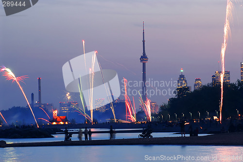 Image of Toronto fireworks