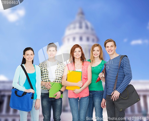 Image of group of smiling students standing