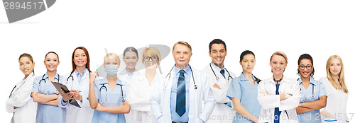 Image of team or group of doctors and nurses