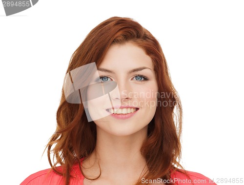 Image of smiling teenage girl in casual clothes