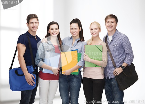 Image of group of smiling students standing