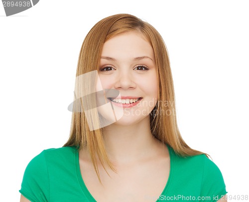 Image of smiling teenage girl in casual clothes