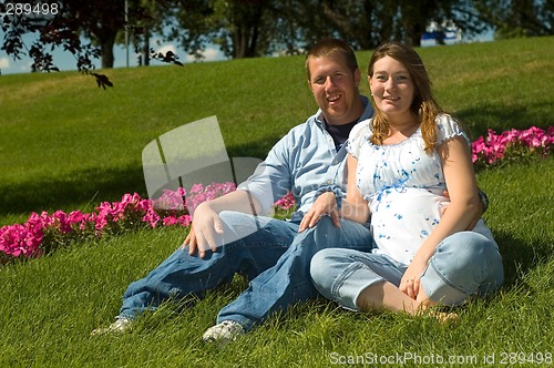 Image of Expecting couple
