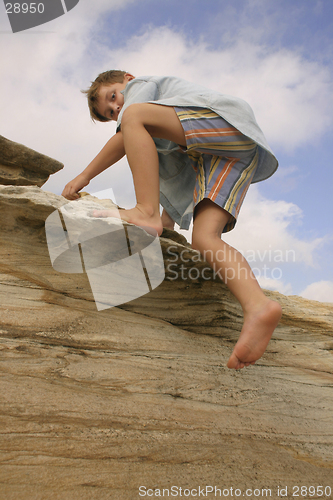 Image of Clambering over rocks