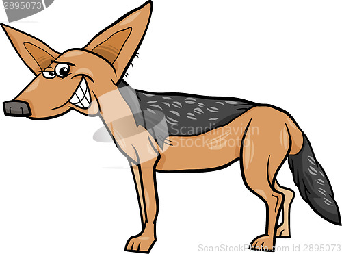 Image of jackal animal cartoon illustration