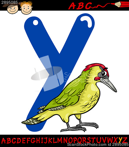 Image of letter y for yaffle cartoon illustration